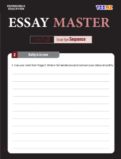 TEENZ 2-2 Essay Master 교재 예시 디자인